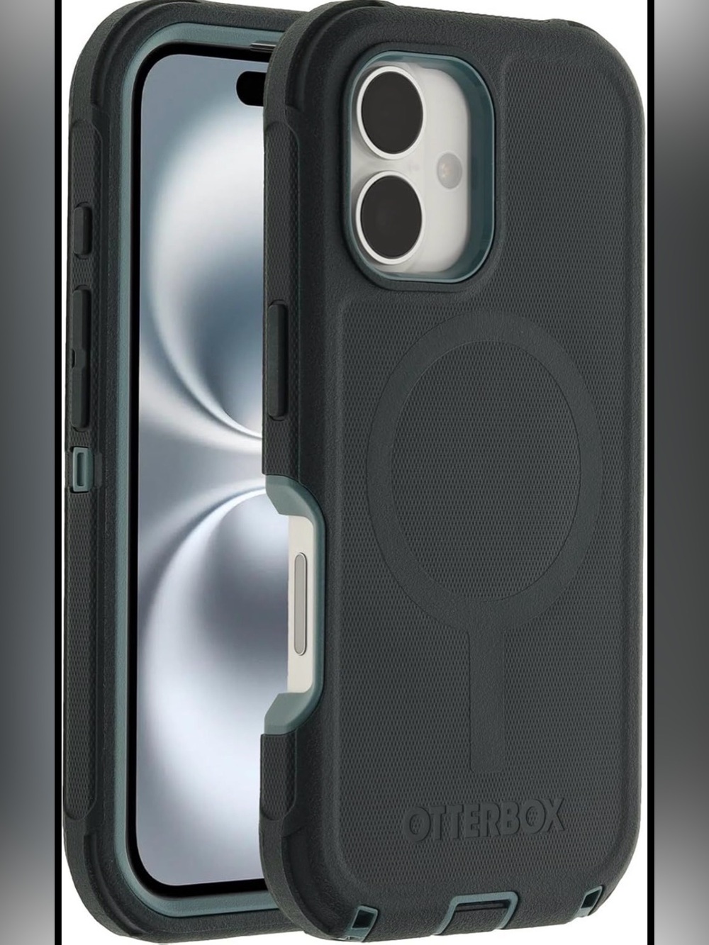 OtterBox Black Rugged MagSafe-Compatible Phone Case - Picture 3 of 6